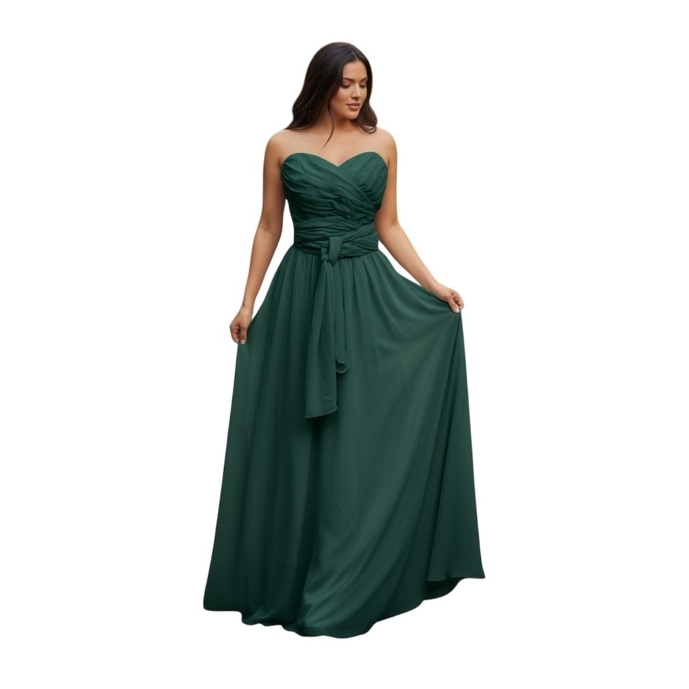Elegant Strapless Emerald Dress Plus Size 3X